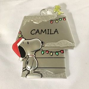 CAMILA Snoopy and Woodstock Hallmark Ornament